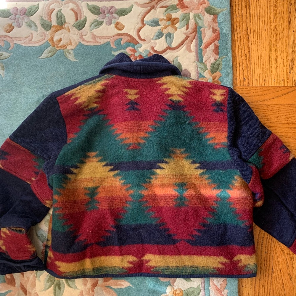 Vintage New Identity Wool Tribal Print Jacket - Picture 6 of 6